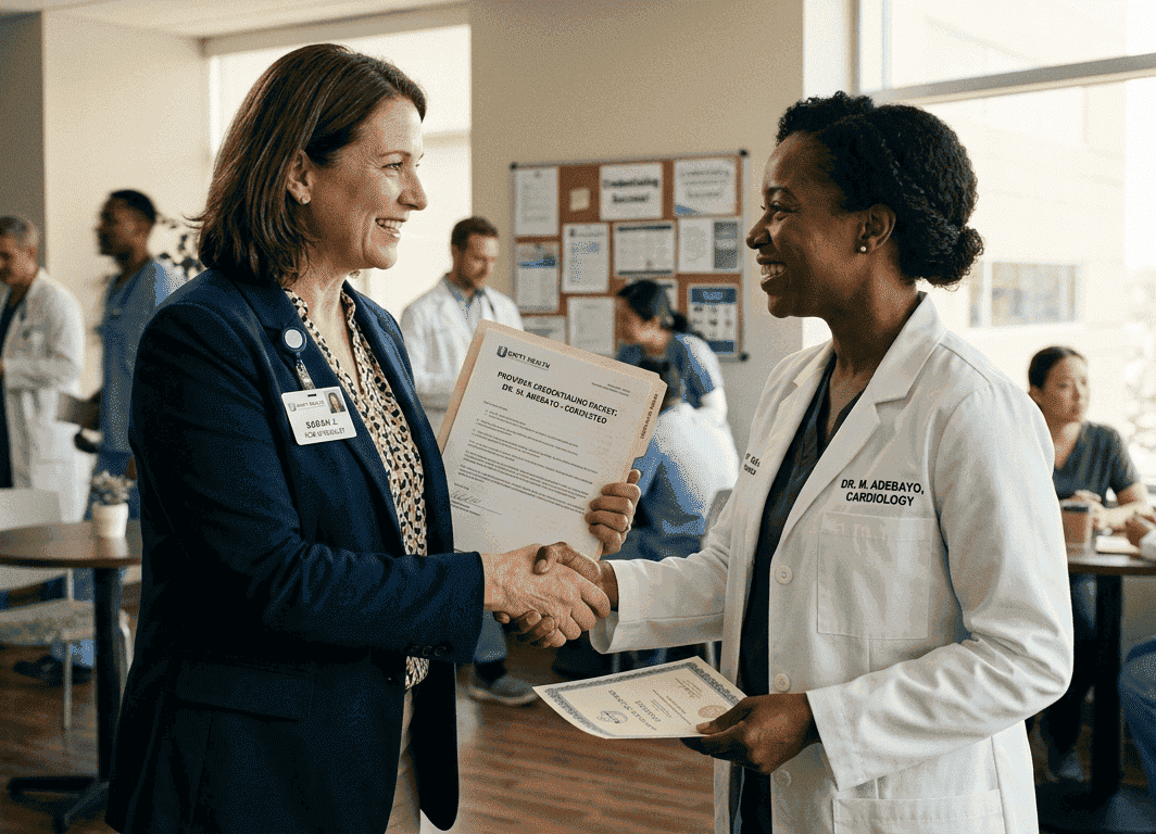 Credentialing paperwork process